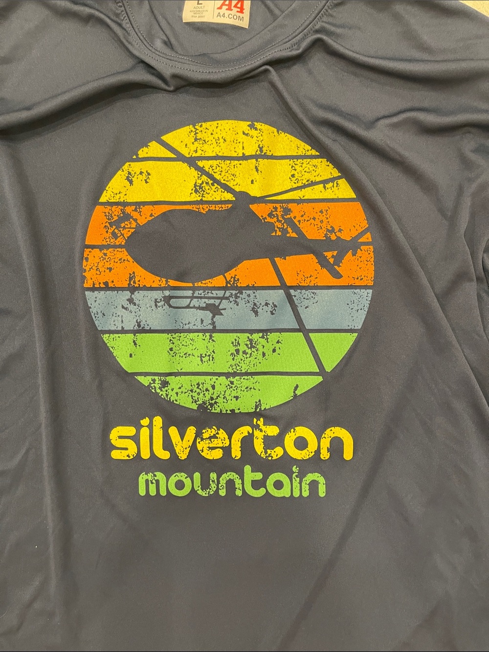 Silverton Mountain Navy Long Sleeve Graphic Tee - Picture 3 of 4